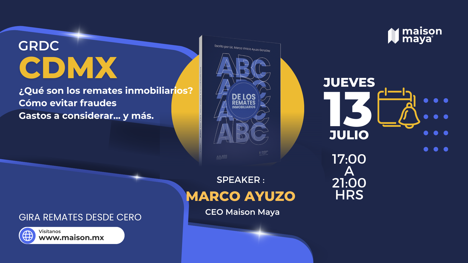 Curso Julio sobre Remates hipotecarios en Ciudad de México